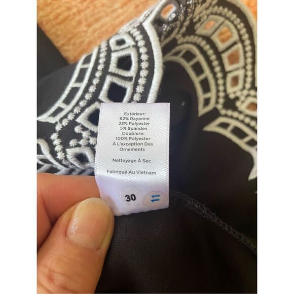 NWOT TALBOTS EMBROIDERED PONTE FIT & FLARE DRESS - Picture 7 of 10